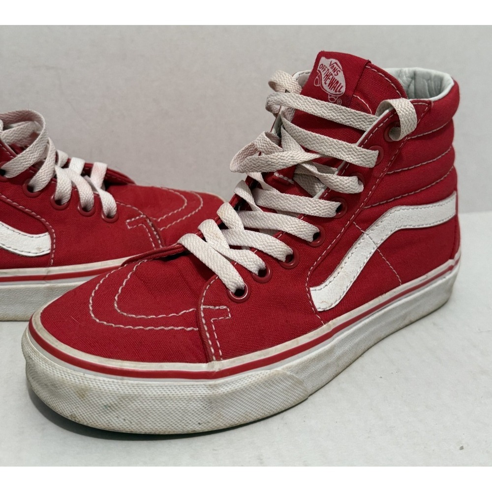 Vans Off the Wall Racing Red Sk8-Hi Skate Shoes 500714 US Men's 4.0/Women's‎ 5.5